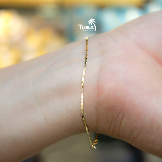 14 Ayar Altın Parlak Bileklik