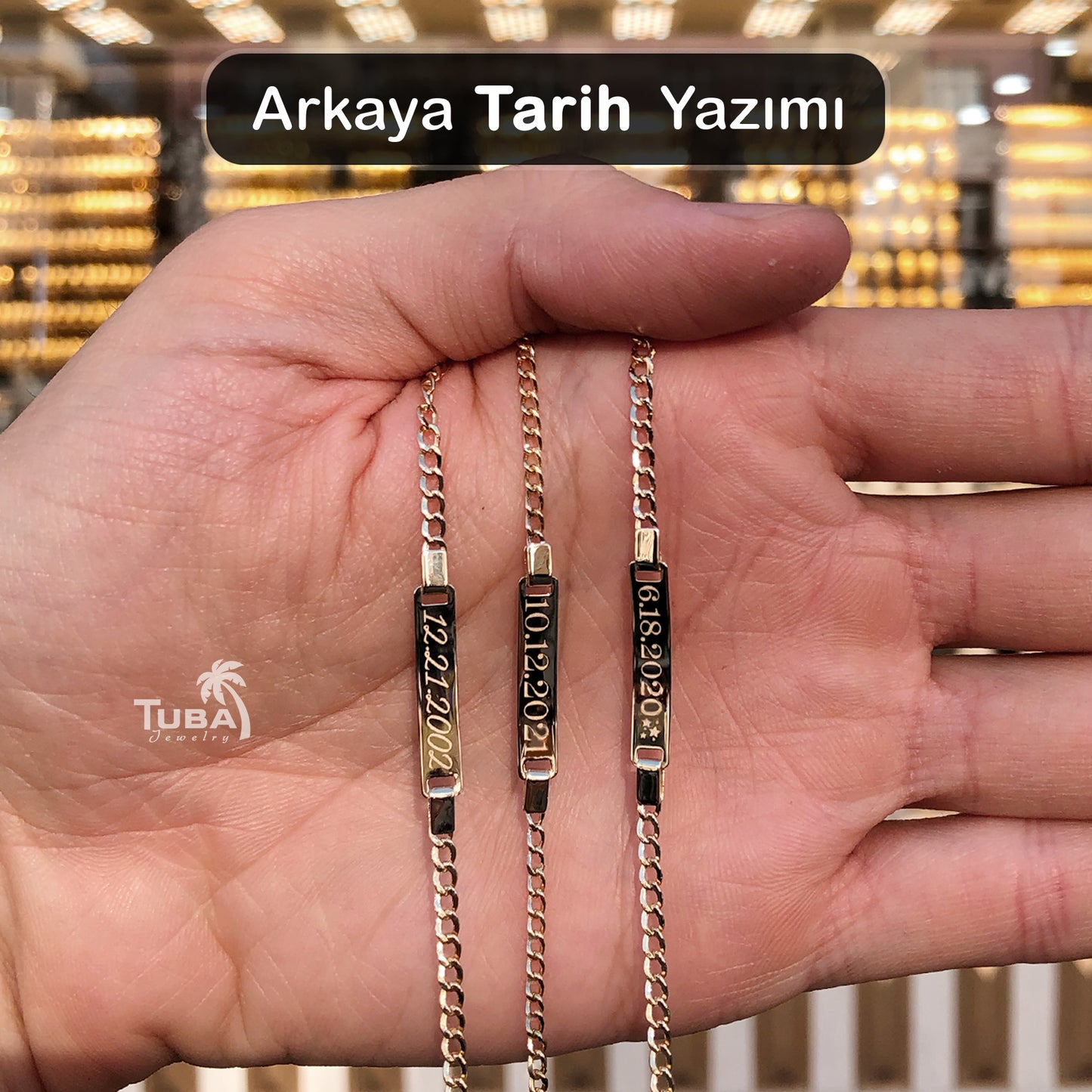 14 Ayar Altın Bebek Künyesi