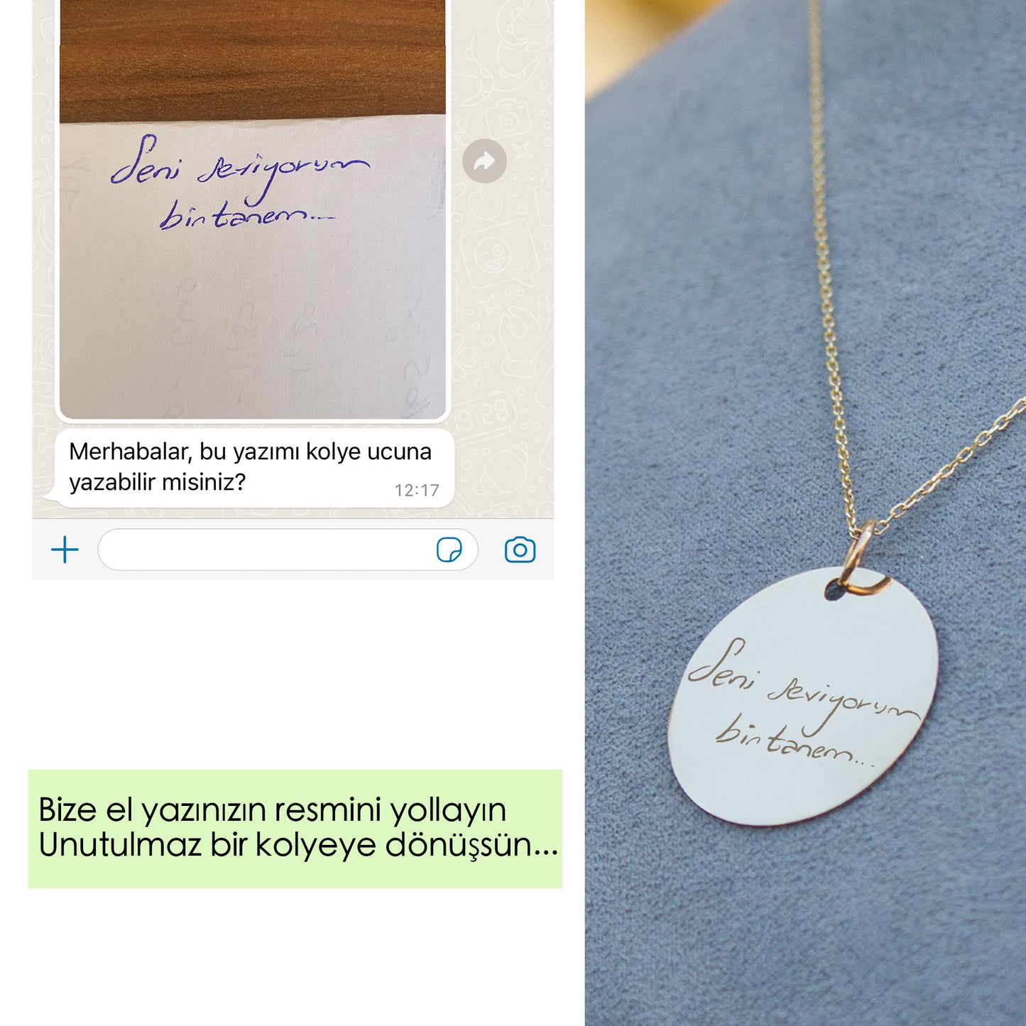 14 Ayar Altın İsimli Kolye